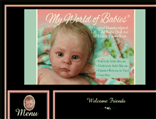 Tablet Screenshot of myworldofbabies.com
